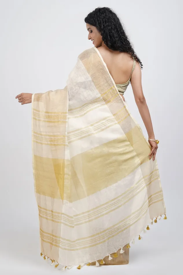 Teejh Rings Teejh Laboni White Gold Linen Saree
