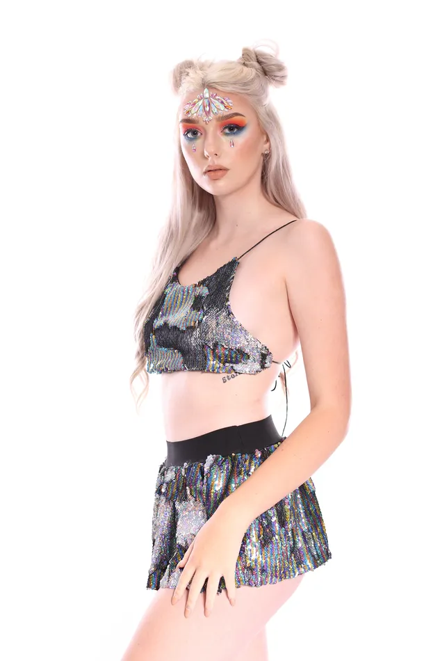 THE LUMi SHOP Earrings Cosmic Rainbow Reversible Sequin Set