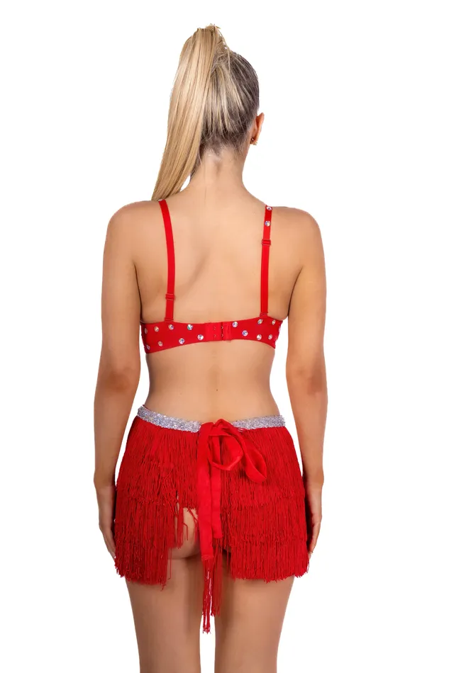 THE LUMI SHOP Earrings Ruby Peacock Carnival Bra Top