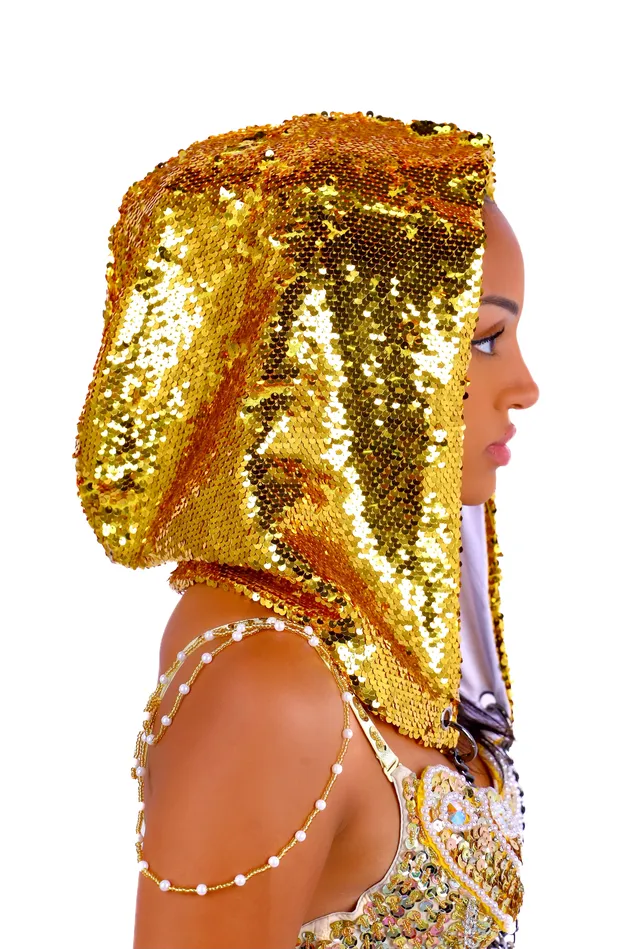 THE LUMI SHOP GoldWhite Sequin Hood Rings