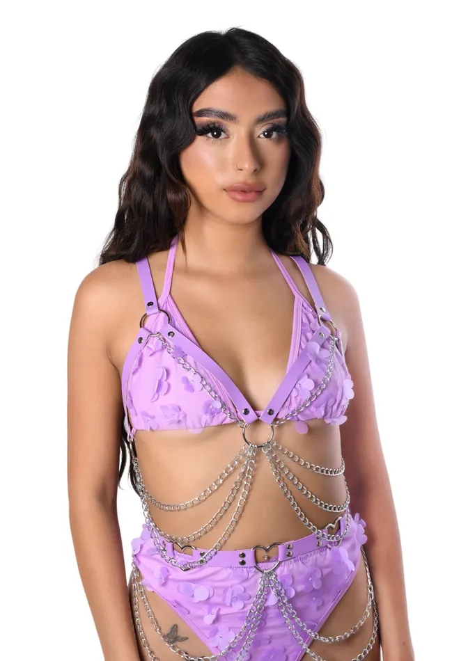 THE LUMI SHOP Lilac Harness Chain Top Necklaces
