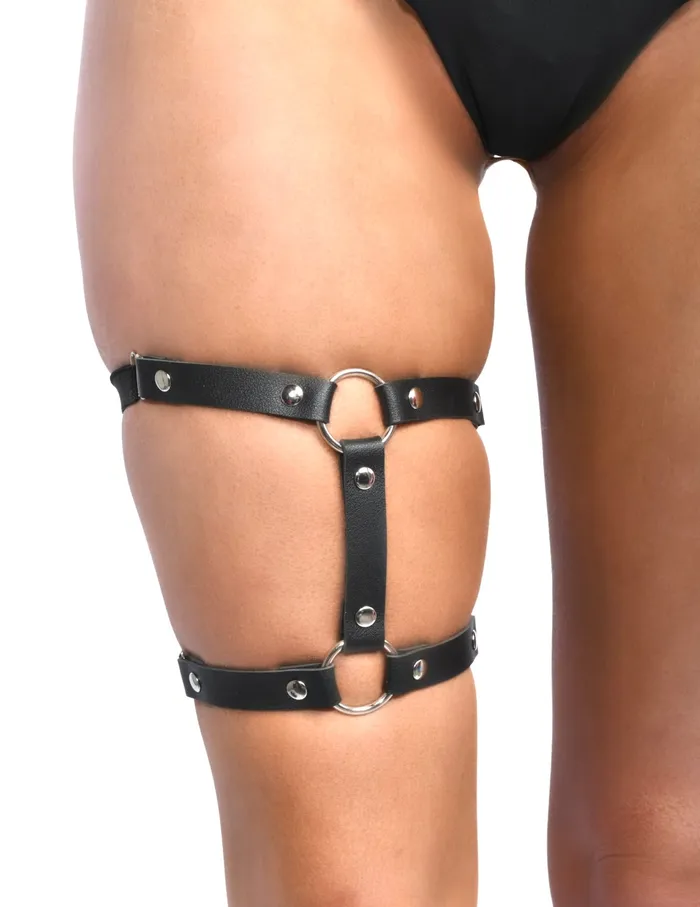 THE LUMI SHOP Rings Classic Black Leg Harness Wrap