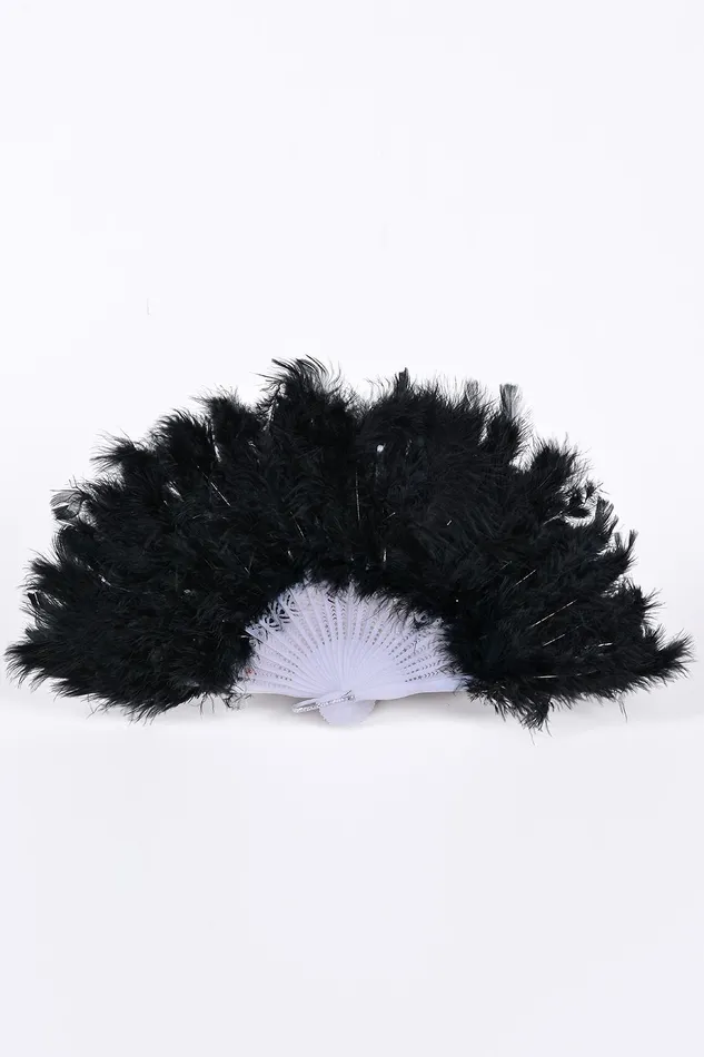 THE LUMi SHOP Rings Fuzzy Fur Fan Black