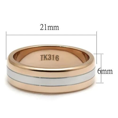 vendorunknown Rings CJE2569 Wholesale Mens Stainless Steel TwoTone IP Rose Gold Band vendorunknown Rings CJE2569 Wholesale Mens Stainless Steel TwoTone IP Rose Gold Band