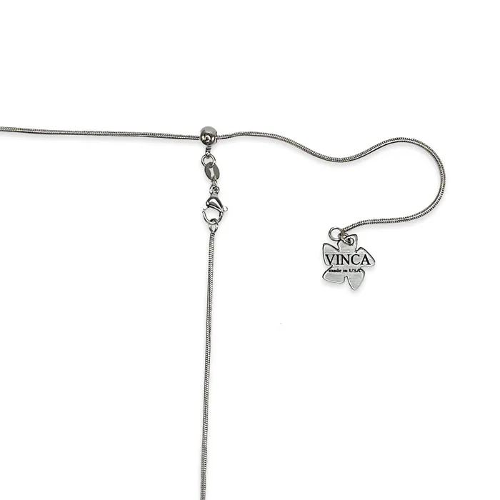 VincaUSA Necklaces Chefs Knife Necklace in SilverBlack