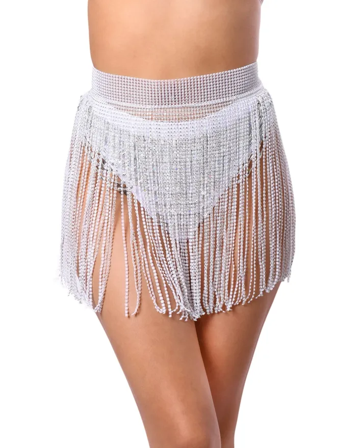 White Rhinestone Tassel Set THE LUMI SHOP Rings