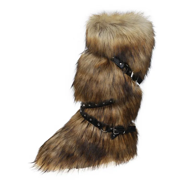 Wild Bear Funky Tall Fuzzy Boots THE LUMI SHOP Rings