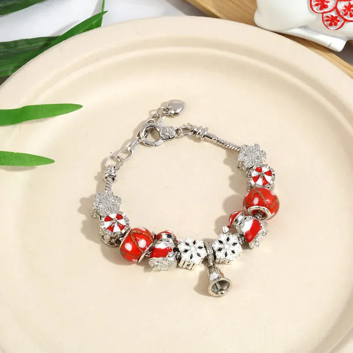 worldnetgifts Bracelets Crystal Beaded Bracelet Shiny Christmas gift