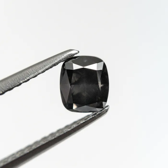 073ct 528x454x321mm SI2 Fancy Dark Grey Cushion Brilliant 1992310 Misfit Diamonds Earrings