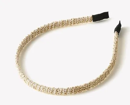 01 Rings H557 Gold Rope Design Hair Band