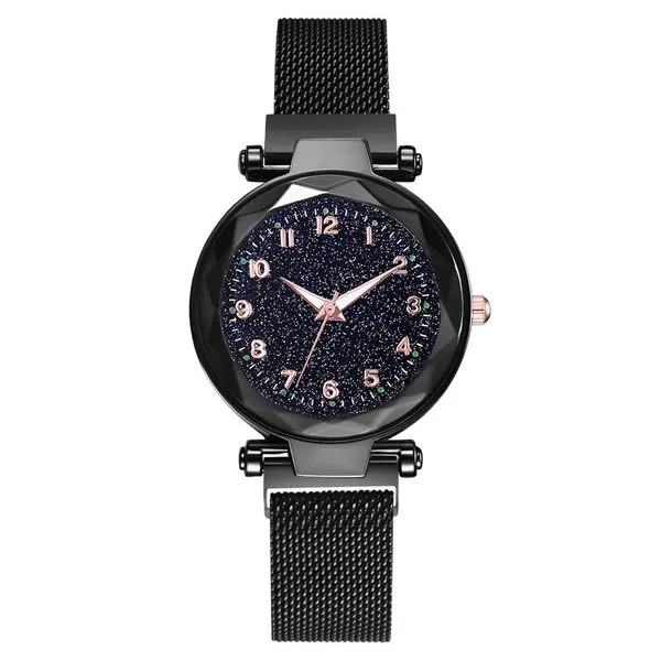 01 W190 Black Midnight Mesh Collection Quartz Watch Watches