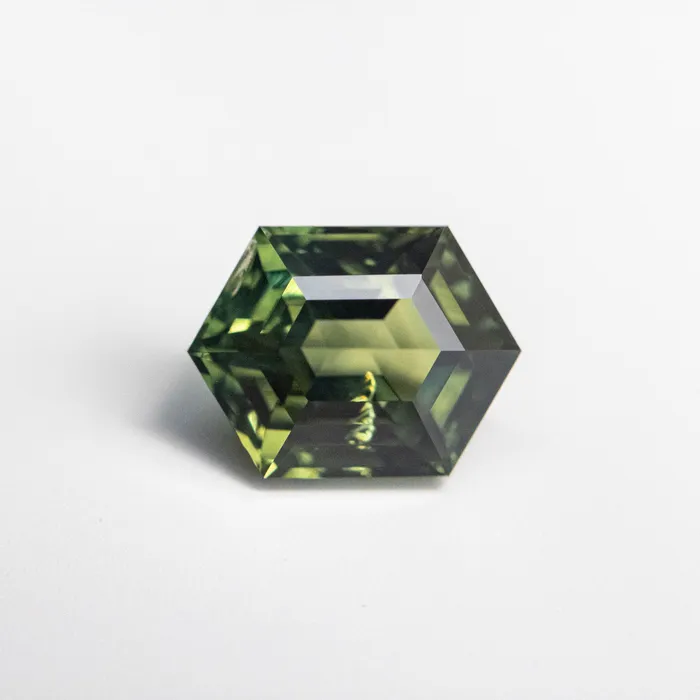 181ct 785x587x451mm Hexagon Step Cut Sapphire 2231209 Misfit Gems Rings