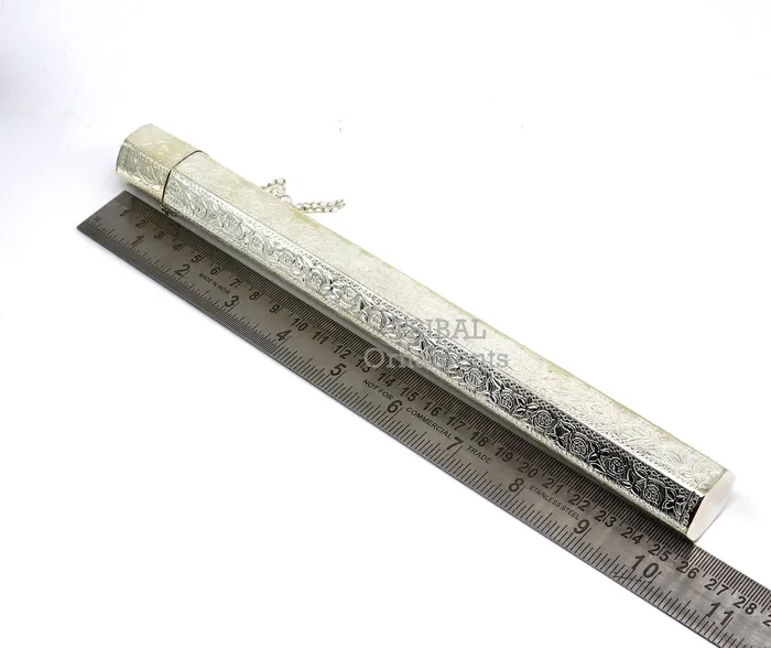 10 Vintage design handmade solid silver incense sticks box holder Agarbatti box trinket box fabulous royal puja temple article su391 TRIBAL ORNAMENTS Earrings