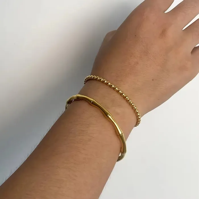 18K GoldFilled Bamboo Cuff Bracelet Jewelvers Bracelets 18K GoldFilled Bamboo Cuff Bracelet Jewelvers Bracelets