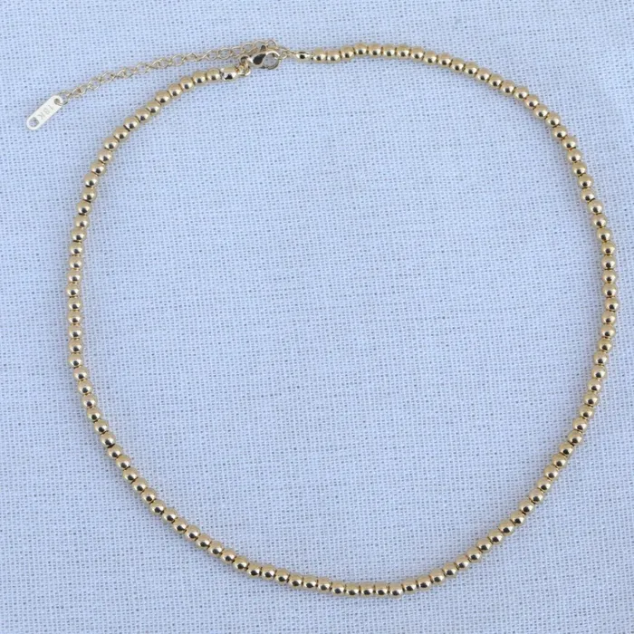 18K GoldFilled Bead Necklace Ball Chains Necklaces for Women Jewelvers Necklaces 18K GoldFilled Bead Necklace Ball Chains Necklaces for Women Jewelvers Necklaces
