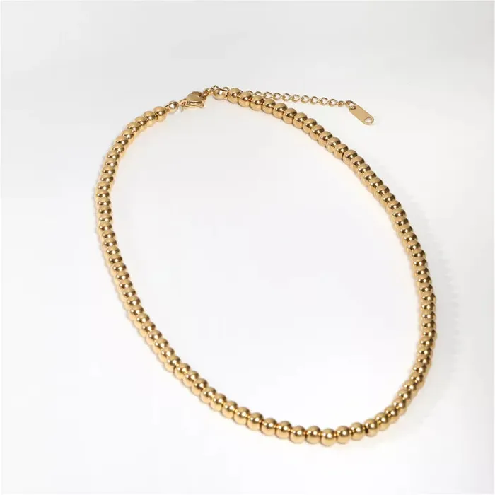 18K GoldFilled Bead Necklace Ball Chains Necklaces for Women Jewelvers Necklaces 18K GoldFilled Bead Necklace Ball Chains Necklaces for Women Jewelvers Necklaces