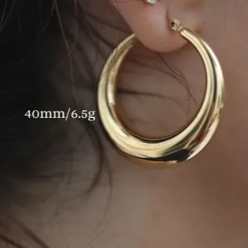 18K GoldFilled Thick Hollow Hoop Earrings Large 40mm 28mm Hoop Earrings Jewelvers Earrings 18K GoldFilled Thick Hollow Hoop Earrings Large 40mm 28mm Hoop Earrings Jewelvers Earrings