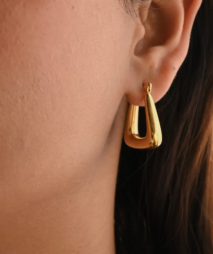 18K GoldFilled Triangle Hoop Earrings Geometry Hoops Triangle Hoops for Girls Hollow Hoops For Women Jewelvers Earrings 18K GoldFilled Triangle Hoop Earrings Geometry Hoops Triangle Hoops for Girls Hollow Hoops For Women Jewelvers Earrings