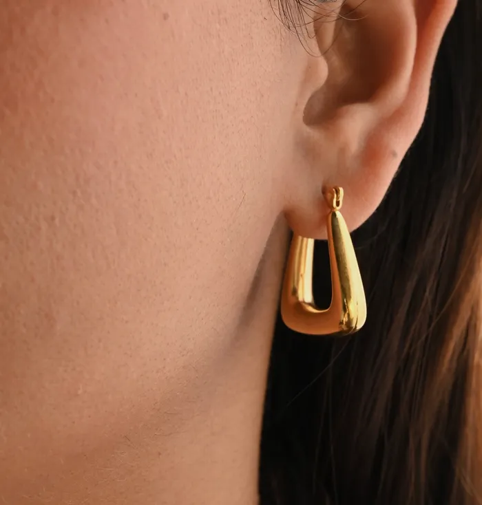 18K GoldFilled Triangle Hoop Earrings Geometry Hoops Triangle Hoops for Girls Hollow Hoops For Women Jewelvers Earrings 18K GoldFilled Triangle Hoop Earrings Geometry Hoops Triangle Hoops for Girls Hollow Hoops For Women Jewelvers Earrings