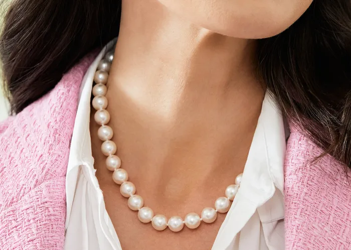 95100mm Hanadama Pearl Necklace and Earring Set spt Earrings