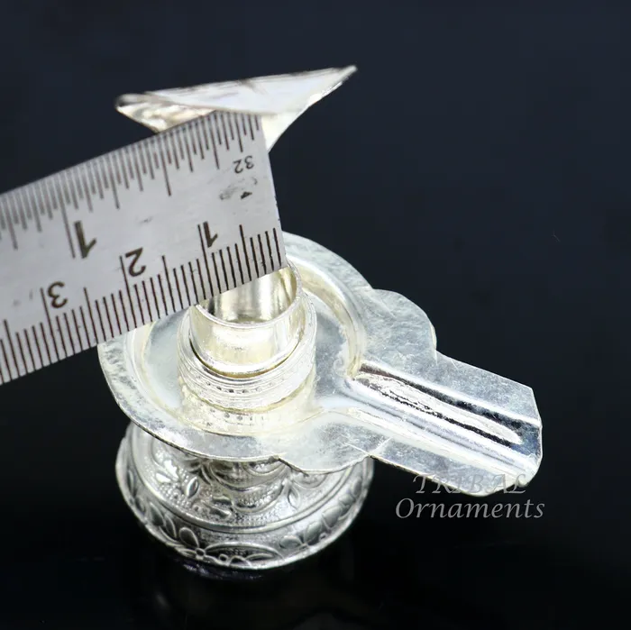 925 fine solid sterling silver lord shiva lingam standjalheri use for puthold shiva lingam in home temple awesome handmade article su866 TRIBAL ORNAMENTS Necklaces
