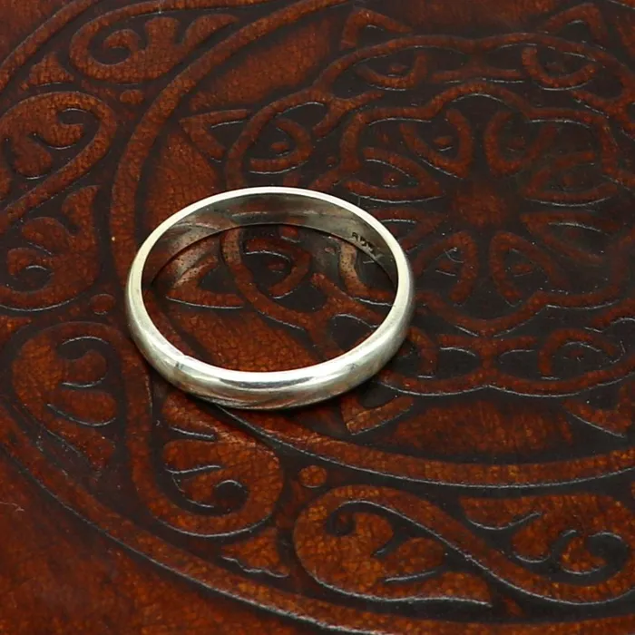 925 solid sterling silver plain D shape half round 35 mm ring band fabulous wedding anniversary gift for him her stylish jewelry sr289 TRIBAL ORNAMENTS Rings 925 solid sterling silver plain D shape half round 35 mm ring band fabulous wedding anniversary gift for him her stylish jewelry sr289 TRIBAL ORNAMENTS Rings