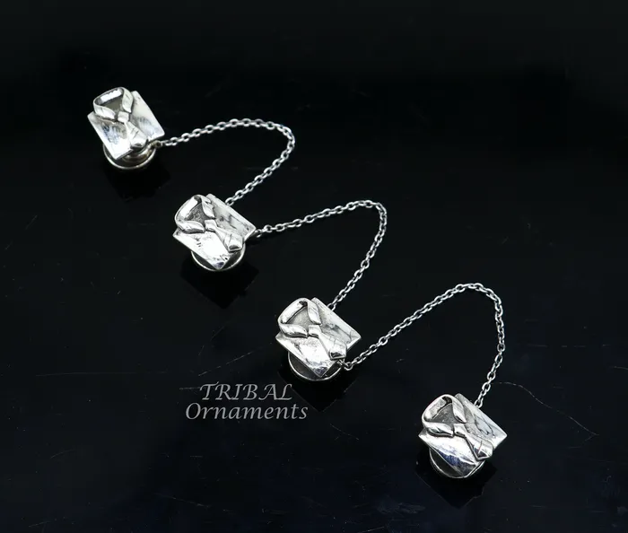 925 Sterling silver handmade amazing shirt with tie design buttons for mens kurta best gifting accessories btn11 TRIBAL ORNAMENTS Necklaces