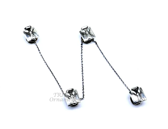 925 Sterling silver handmade amazing shirt with tie design buttons for mens kurta best gifting accessories btn11 TRIBAL ORNAMENTS Necklaces