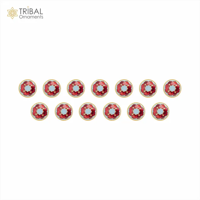 925 Sterling silver handmade gorgeous red colormeenakari design fancy buttons set of 13 pc for mens coat or suit best jewelry for all occasions btn74 TRIBAL ORNAMENTS Necklaces 925 Sterling silver handmade gorgeous red colormeenakari design fancy buttons set of 13 pc for mens coat or suit best jewelry for all occasions btn74 TRIBAL ORNAMENTS Necklaces