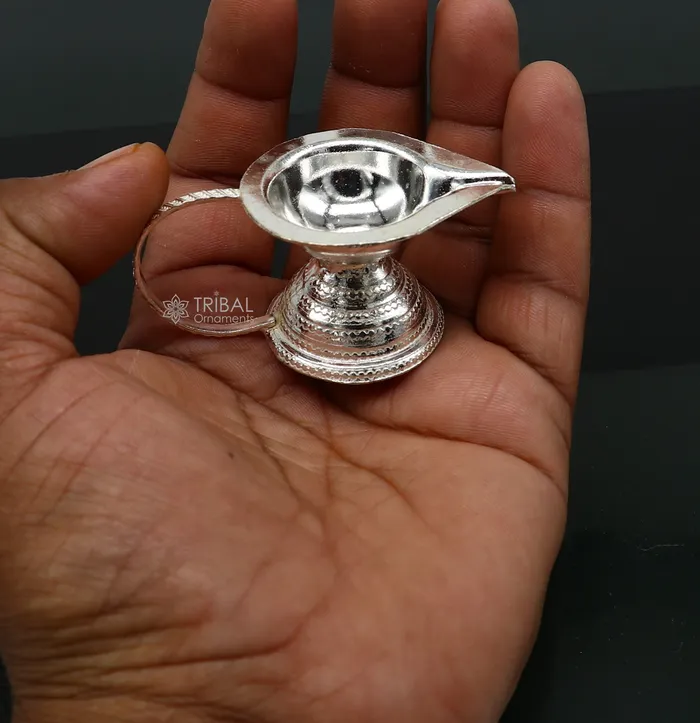 925 sterling silver handmade kappor dani silver temple utensils silver diya deepak silver single joth kapoor Aarti lamp art su1175 TRIBAL ORNAMENTS Rings 925 sterling silver handmade kappor dani silver temple utensils silver diya deepak silver single joth kapoor Aarti lamp art su1175 TRIBAL ORNAMENTS Rings