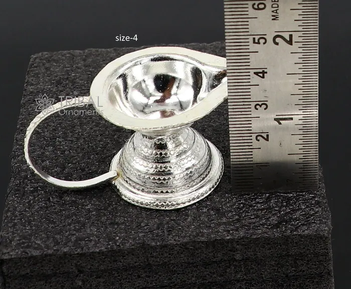 925 sterling silver handmade kappor dani silver temple utensils silver diya deepak silver single joth kapoor Aarti lamp art su1175 TRIBAL ORNAMENTS Rings 925 sterling silver handmade kappor dani silver temple utensils silver diya deepak silver single joth kapoor Aarti lamp art su1175 TRIBAL ORNAMENTS Rings