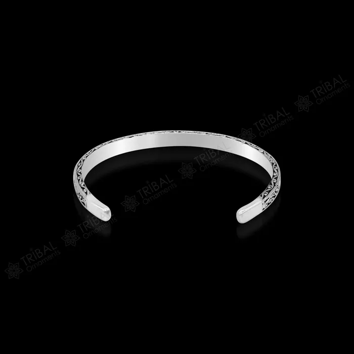 925 sterling silver handmade solid antique finish fashion kada cuff bracelet cuff kada unsex gifting jewelry solid silver kada cuff152 TRIBAL ORNAMENTS Bracelets
