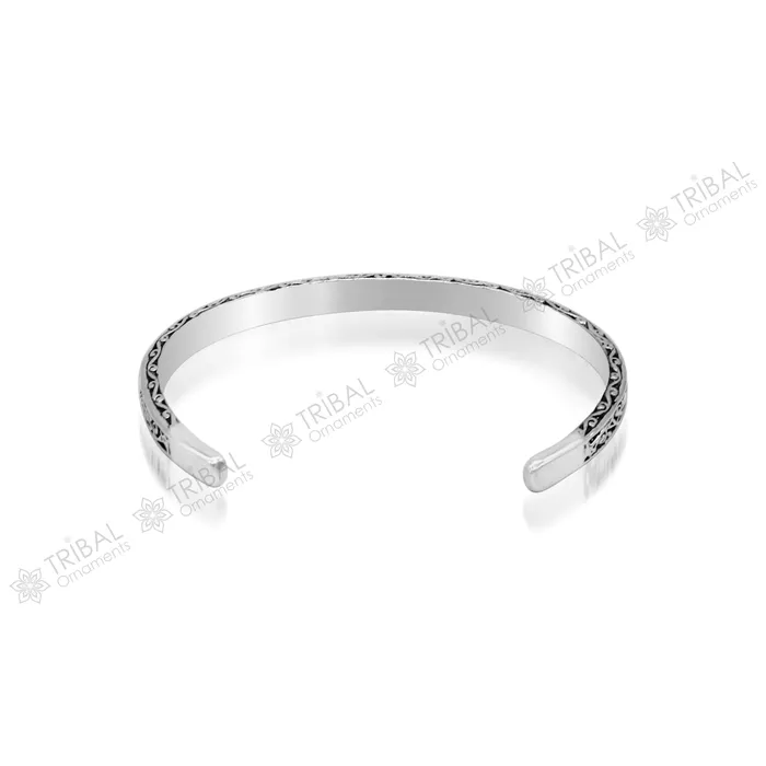 925 sterling silver handmade solid antique finish fashion kada cuff bracelet cuff kada unsex gifting jewelry solid silver kada cuff152 TRIBAL ORNAMENTS Bracelets