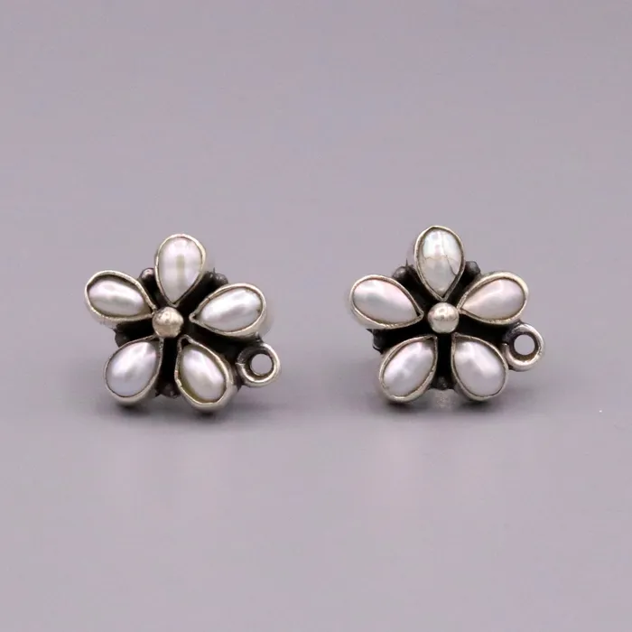 925 Sterling silver handmade stud earrings awesome white pearl customized stud ear plug pearl earring bridesmaid gifting jewelry s104 TRIBAL ORNAMENTS Earrings 925 Sterling silver handmade stud earrings awesome white pearl customized stud ear plug pearl earring bridesmaid gifting jewelry s104 TRIBAL ORNAMENTS Earrings