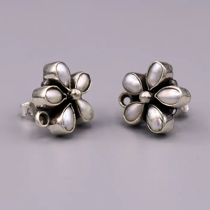 925 Sterling silver handmade stud earrings awesome white pearl customized stud ear plug pearl earring bridesmaid gifting jewelry s104 TRIBAL ORNAMENTS Earrings 925 Sterling silver handmade stud earrings awesome white pearl customized stud ear plug pearl earring bridesmaid gifting jewelry s104 TRIBAL ORNAMENTS Earrings