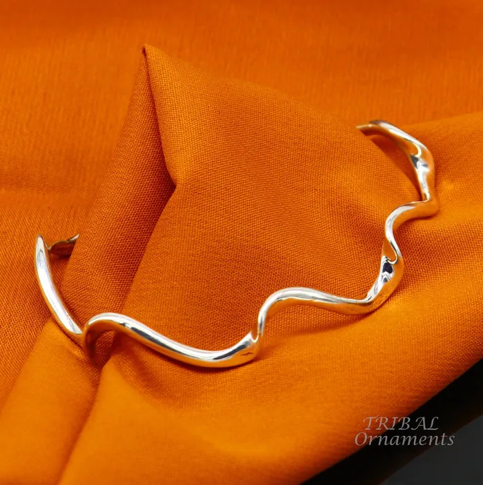 925 sterling silver handmade unique design fabulous open face adjustable bangle cuff bracelet kada excellent gifting jewelry cuff118 TRIBAL ORNAMENTS Bracelets