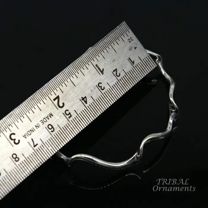 925 sterling silver handmade unique design fabulous open face adjustable bangle cuff bracelet kada excellent gifting jewelry cuff118 TRIBAL ORNAMENTS Bracelets