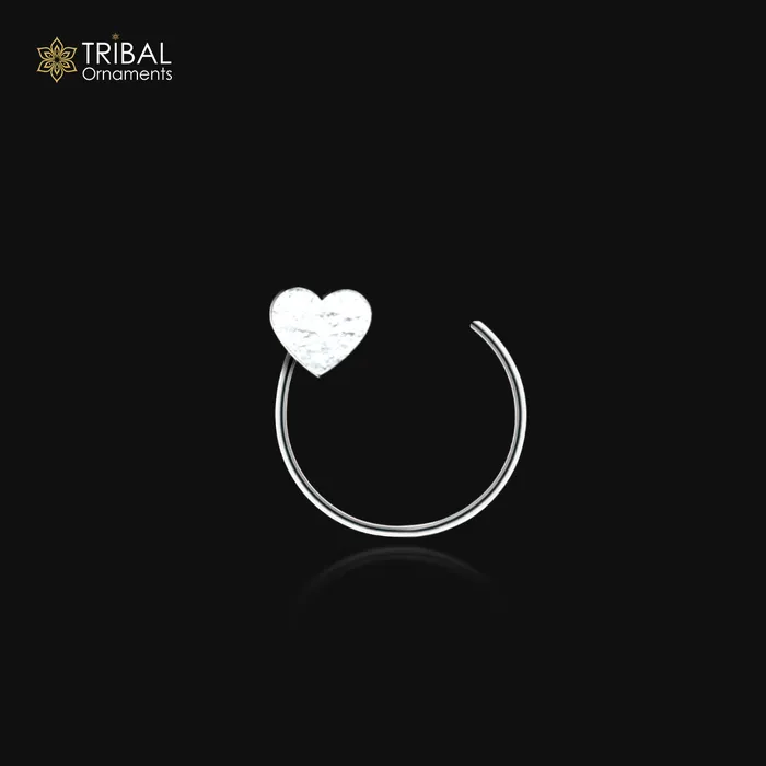 925 sterling silver heart design handmade fabulous nose pin u band tribal jewelry np71 TRIBAL ORNAMENTS Rings 925 sterling silver heart design handmade fabulous nose pin u band tribal jewelry np71 TRIBAL ORNAMENTS Rings
