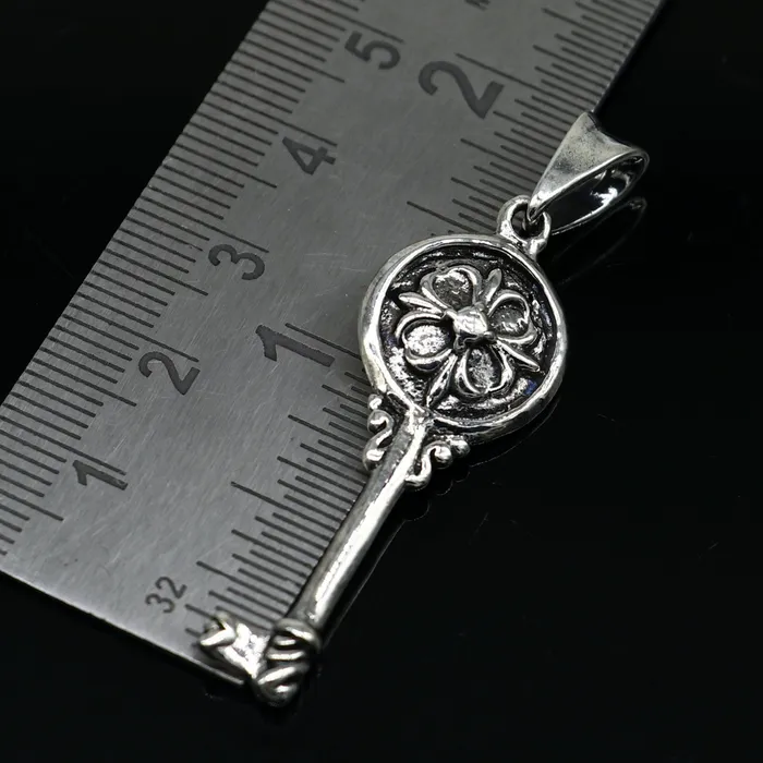925 sterling silver vintage style handmade key pendant amazing fancy stylish attractive pendant for boys and girls ssp1607 TRIBAL ORNAMENTS Necklaces