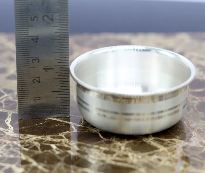 999 fine silver handmade small baby bowl silver tumbler flask stay babykids healthy silver vessels utensils sv99 TRIBAL ORNAMENTS Necklaces