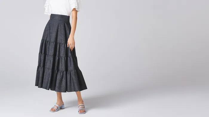 ADEAM Earrings Indigo Hanabi Skirt ADEAM Earrings Indigo Hanabi Skirt