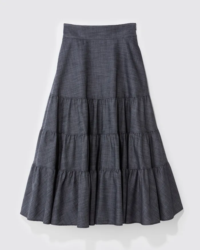 ADEAM Earrings Indigo Hanabi Skirt ADEAM Earrings Indigo Hanabi Skirt