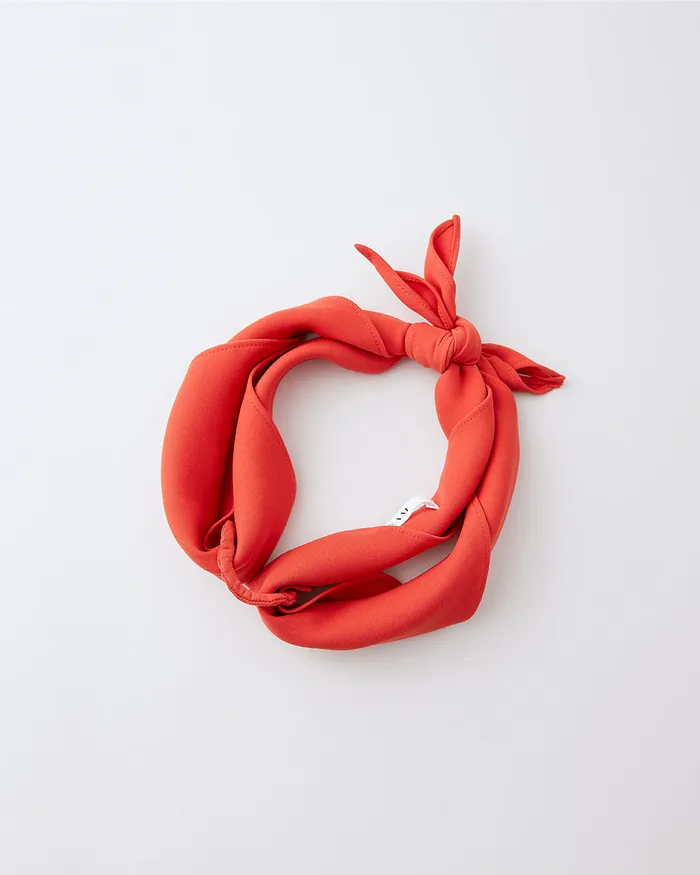 ADEAM Earrings Sunrise Orange Japanese Crepe Headband