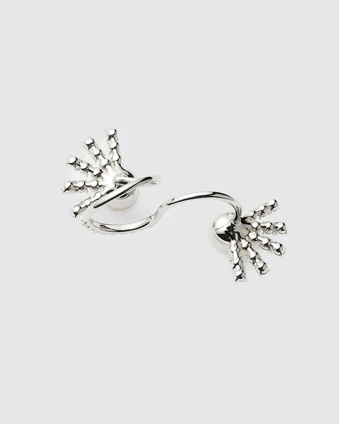 ADEAM Rings Silver Sparkling Double Ring ADEAM Rings Silver Sparkling Double Ring