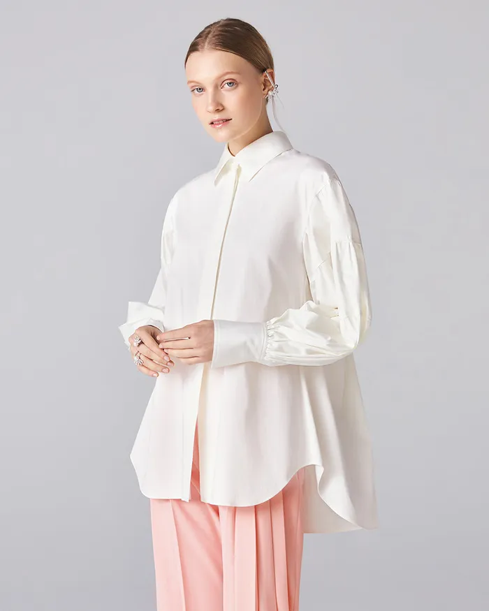 ADEAM Rings White Lantern Shirt