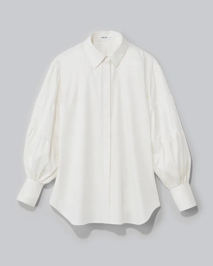 ADEAM Rings White Lantern Shirt ADEAM Rings White Lantern Shirt