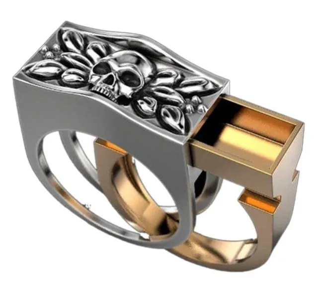 alice Rings R120 Silver Gold Secret Compartment Ring