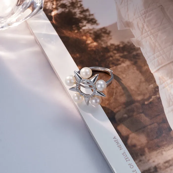 Asian Civilisations Museum Freshwater Pearl Ring WR00119 New Yorker Collection Pearly Lustre Rings