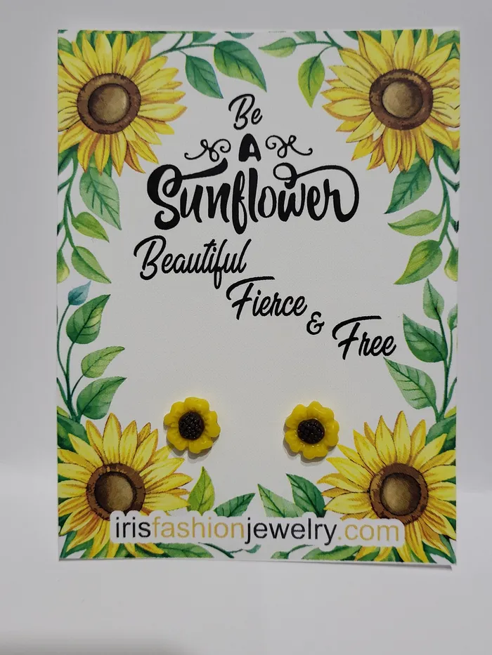AZ1628 Be A Sunflower Earrings Small 01 Earrings