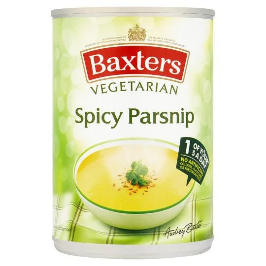 Baxters Vegetarian Spicy Parsnip Soup Ramsden International Earrings
